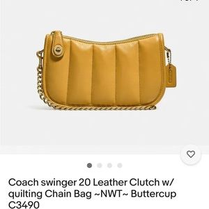 Coach Quilt Swinger 20 Buttercup